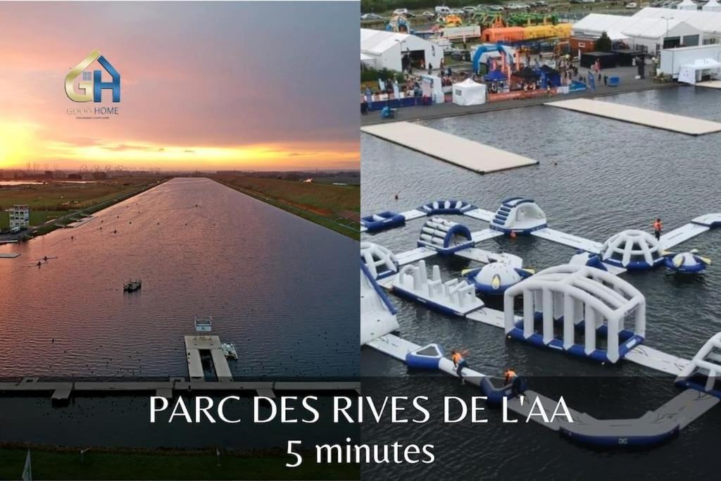 Villa *L'Ecrin De L'Etang* Depaysement Assure Bourbourg Esterno foto